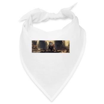 Apokalypse Welt nach der Menschheit Riesen-Eichhörnchen - Bandana - Weiß - Vorne