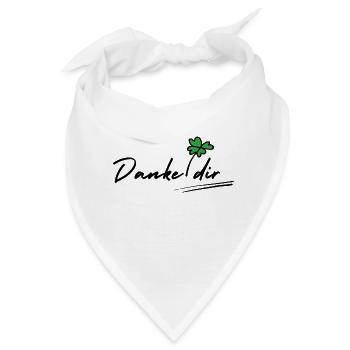 Danke dir - Bandana - Weiß - Vorne