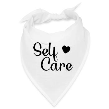 self care Selbstliebe Selbstfürsorge einzigartig - Bandana - Weiß - Vorne