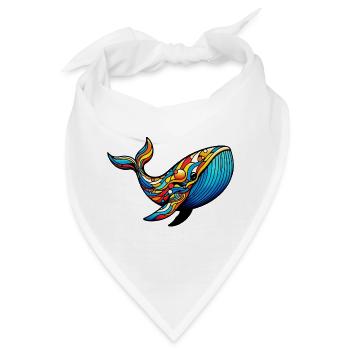 Wal - Bandana - Weiß - Vorne