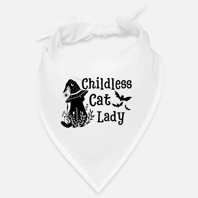 Kinderlose Katze Lady Halloween Bandana