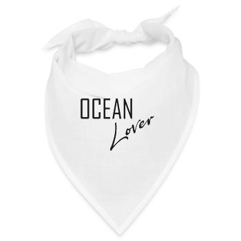 Ocean Lover - Bandana - Weiß - Vorne
