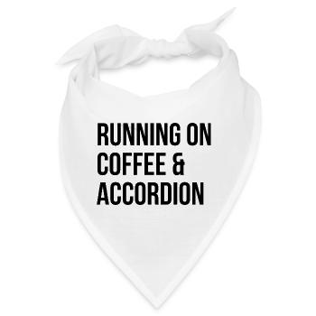 Akkordeon, Akkordeon, Akkordeon - Bandana - Weiß - Vorne