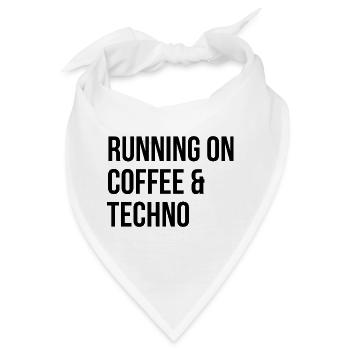 Techno Techno Techno - Bandana - Weiß - Vorne