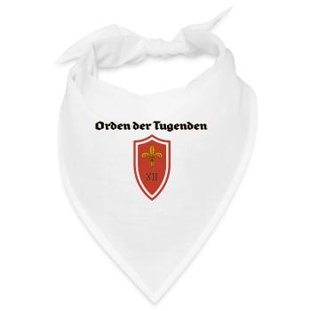 Orden der Tugenden Schild - Bandana - Weiß - Vorne