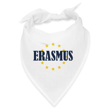 Erasmus EU-Sterne - Bandana - Weiß - Vorne