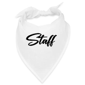 staff - Bandana - Weiß - Vorne
