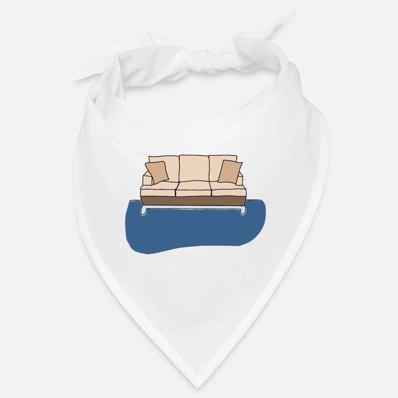 Sofa, bunte Grafik Bandana
