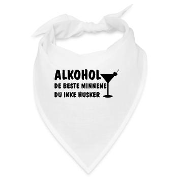 Alkohol die besten Erinnerungen, an die Sie sich nicht erinnern - Bandana - Weiß - Vorne