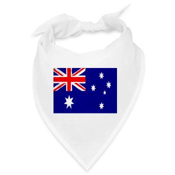 Flagge Australiens – Symbol des Stolzes und der nationalen Einheit - Bandana - Weiß - Vorne