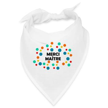 MEISTER. MEISTER. VIELEN DANK. DANKE, MEISTER. MEISTER - Bandana - Weiß - Vorne