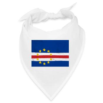 Flagge von Kap Verde - Bandana - Weiß - Vorne