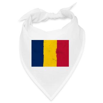 Flagge des Tschad - Bandana - Weiß - Vorne