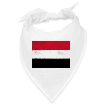 Flagge des Jemen - Bandana - Weiß - Vorne