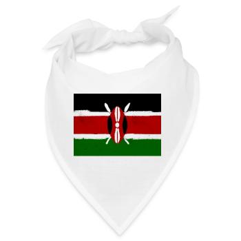 Flagge von Kenia - Bandana - Weiß - Vorne