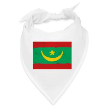 Flagge von Mauretanien - Bandana - Weiß - Vorne