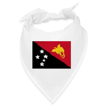 Flagge von Papua-Neuguinea - Bandana - Weiß - Vorne