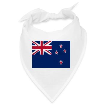 Flagge von Neuseeland - Bandana - Weiß - Vorne