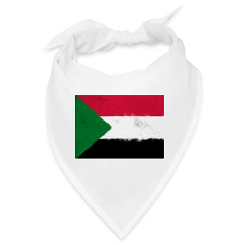 Flagge des Sudan - Bandana - Weiß - Vorne