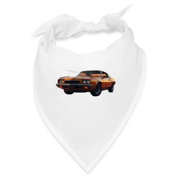 Klassisches Muscle-Car - Bandana - Weiß - Vorne