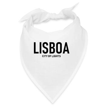 Lisboa - City of Lights - Portugal - Lissabon - Bandana - Weiß - Vorne