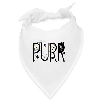Schnurren - Bandana - Weiß - Vorne