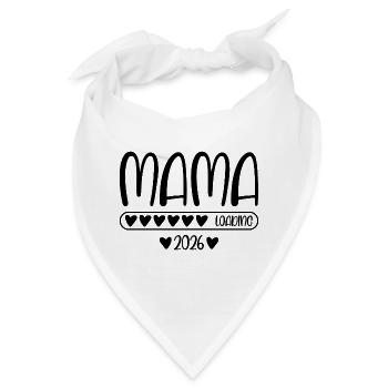 Mama 2026 loading - Bandana - Weiß - Vorne
