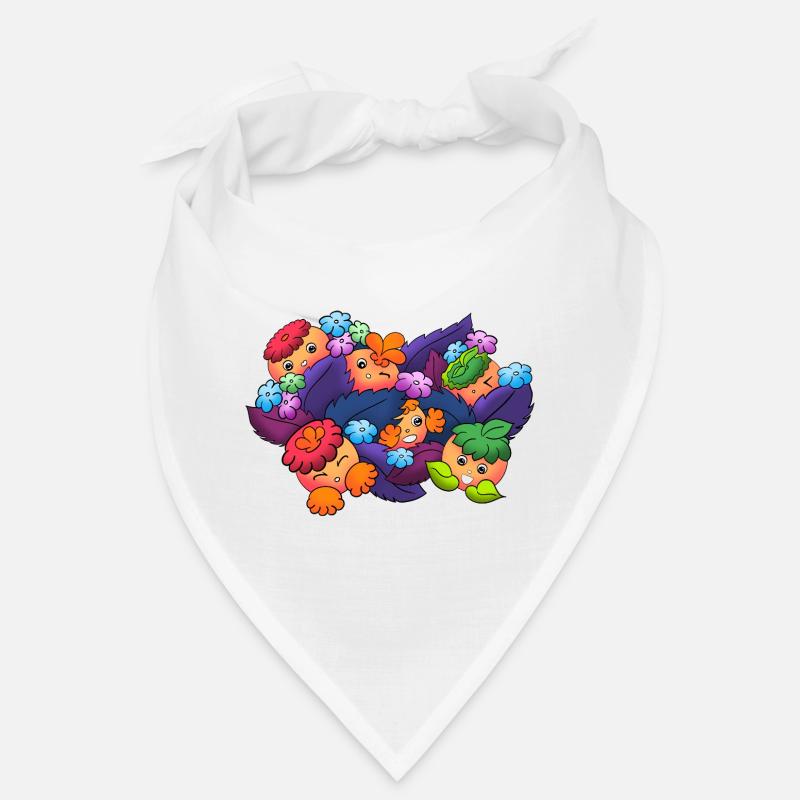 Dreamy knobs in autumn leaves Bandana