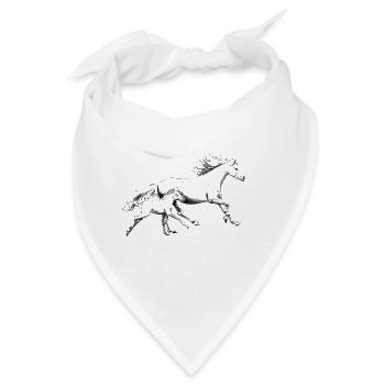 Stute mit Fohlen - Bandana - Weiß - Vorne