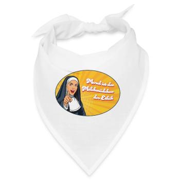 Moral ist für Milchmädchen - Bandana - Weiß - Vorne