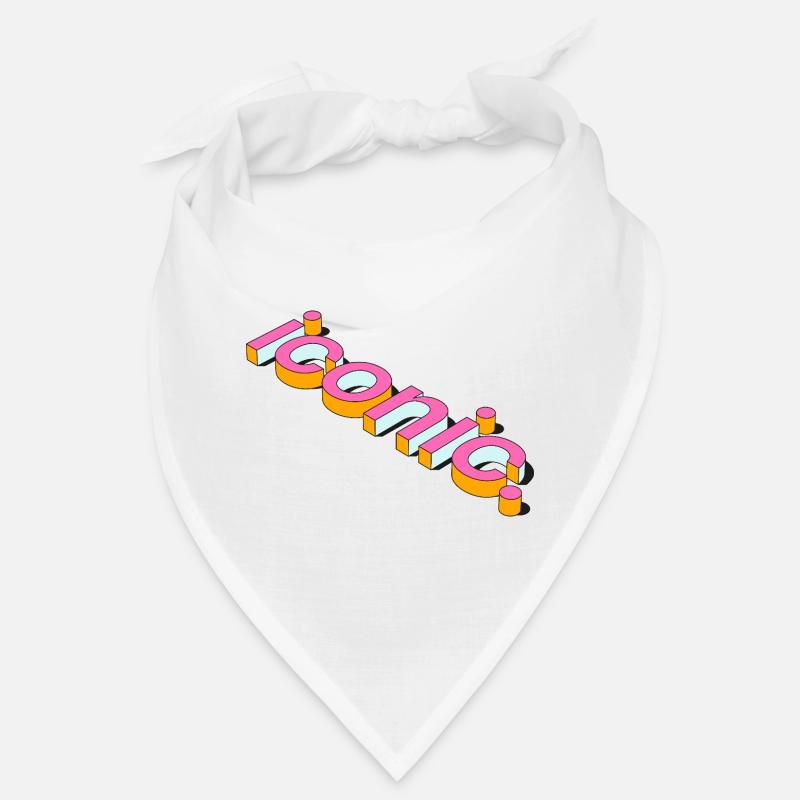 Iconic Retro 3D Typography Design Bandana