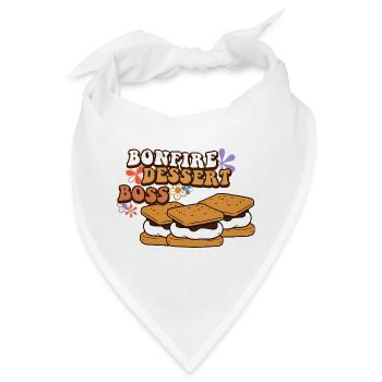 Lagerfeuer-Dessert - Bandana - Weiß - Vorne