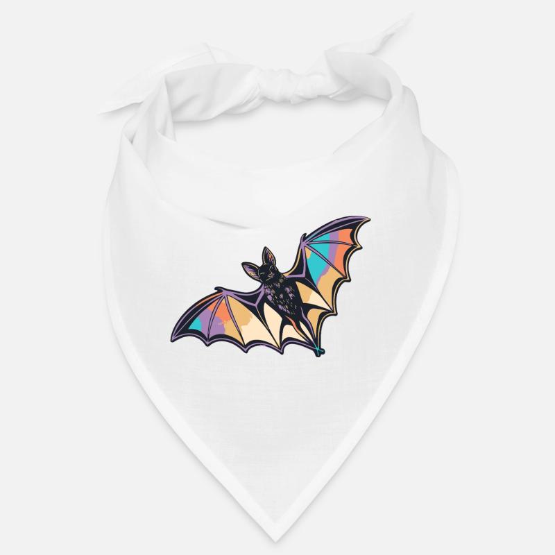 Stylized Rainbow Bat Bandana