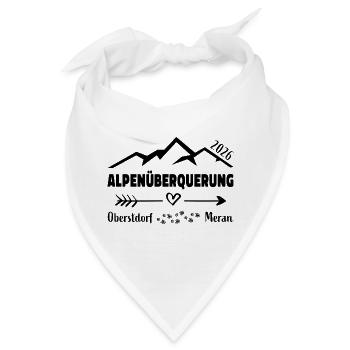 Alpenüberquerung E5 2026 Oberstdorf Meran - Bandana - Weiß - Vorne