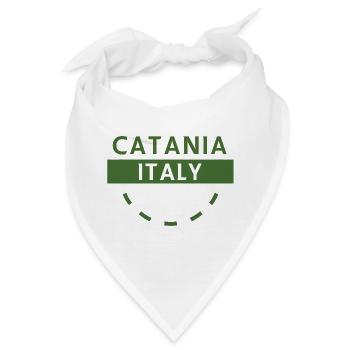 Catania Italien Grüne Plakette - Bandana - Weiß - Vorne