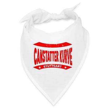 Cannstatter Kurve Hoodie – Stuttgart Fanpower - Bandana - Weiß - Vorne