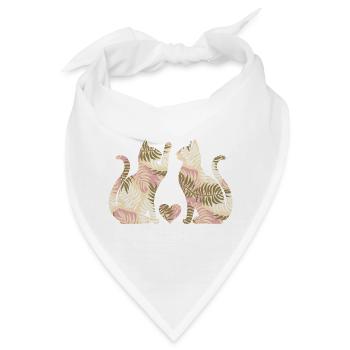 katzenfreunde - Bandana - Weiß - Vorne