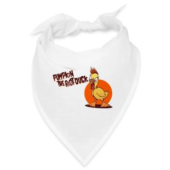 Pumpkin The Riot Duck - Bandana - Weiß - Vorne