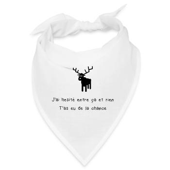 Lustiges Weihnachtsmann-Geschenk – Idee Weihnachtshumor - Bandana - Weiß - Vorne