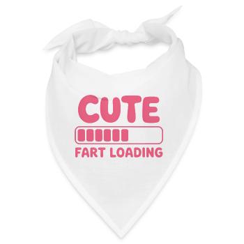 Furzen Sprüche Furz Lustiges Furzen Geschenk - Bandana - Weiß - Vorne