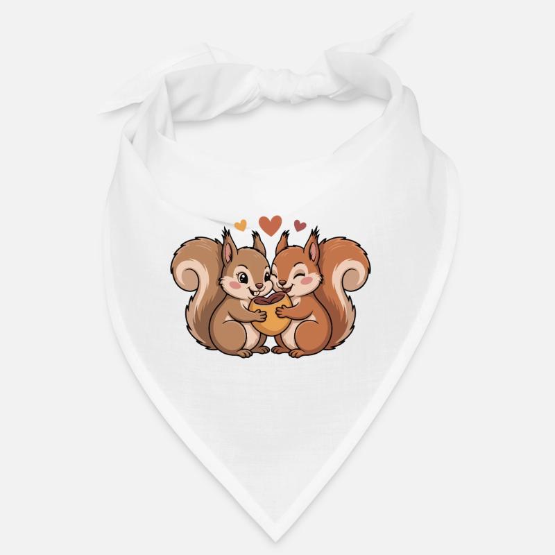 Eichhörnchen Paar Liebe Valentinstag Bandana