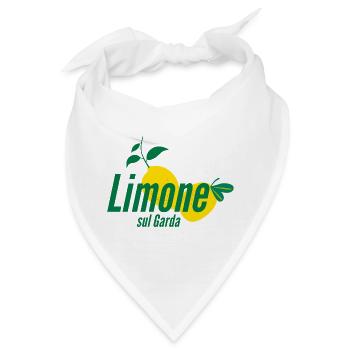 Stylisches „Limone sul Garda“ Zitronenprint Shirt - Bandana - Weiß - Vorne