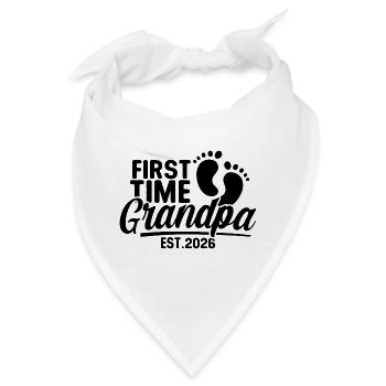 Opa 2026 - Stolzer Opa - Geschenkidee - Bandana - Weiß - Vorne