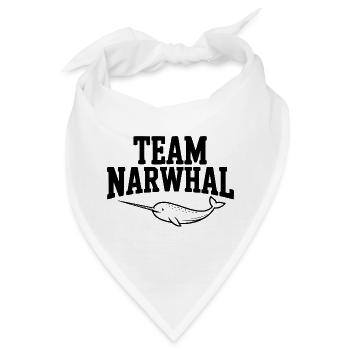 Team Narwhal - Bandana - Weiß - Vorne