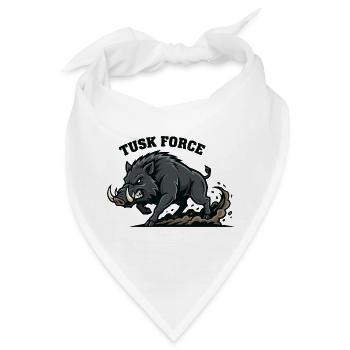 Tusk Force Wildschwein-Angriff - Bandana - Weiß - Vorne