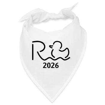 Rente 2026 - Ruhestand - Pension - Bandana - Weiß - Vorne