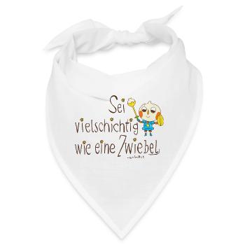 Sei vielschichtig wie eine Zwiebel - Bandana - Weiß - Vorne