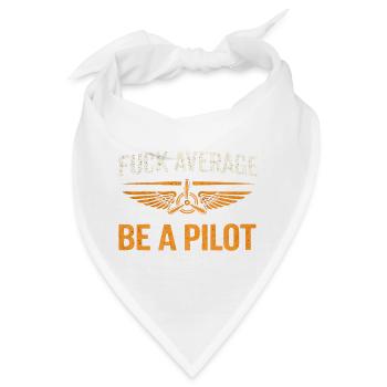 Stolzer Pilot – Fliegen mit Leidenschaft - Bandana - Weiß - Vorne