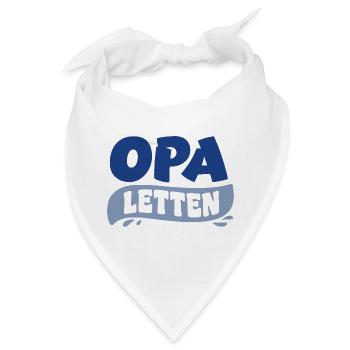 Opa Letten Badeschlappen - Bandana - Weiß - Vorne