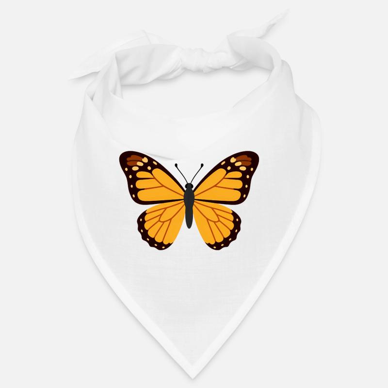 Orangene Monarchenflügel Bandana